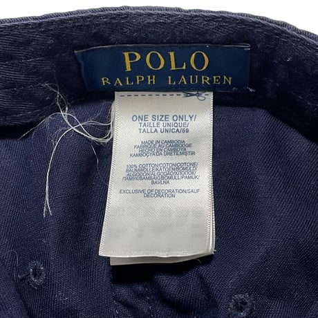 POLO RALPHLAUREN　"POLO BEAR" BASEBALL CAP