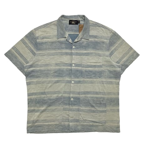 RRL RALPHLAUREN　 "STRIPE" CAMP SHIRT