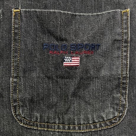 POLO SPORT RALPHLAUREN　"BLACK" DENIM SHIRT