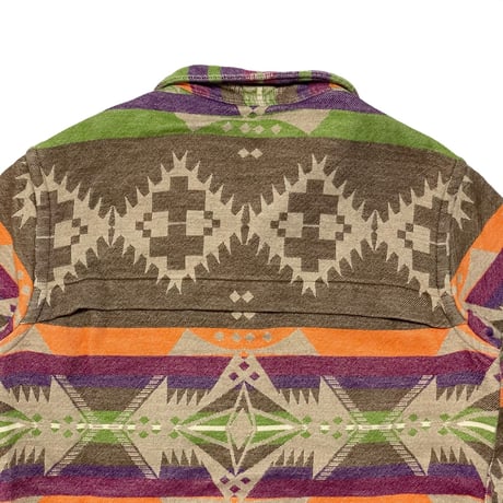 POLO RALPHLAUREN　"INDIAN PATTERN" FLANNEL SHIRT