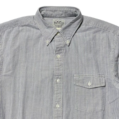 RRL RALPHLAUREN　"STRIPE" BUTTON DOWN SHIRT (90s)