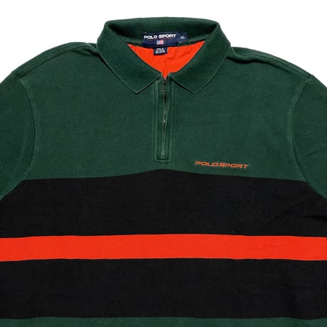 POLO SPORT RALPHLAUREN　"HARF-ZIP" RUGBY SHIRT