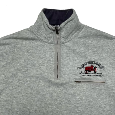 POLO RALPHLAUREN　"HALF ZIP" SWEAT