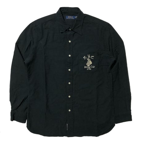 POLO RALPHLAUREN　 "NEW YORK BOXING CLUB" WORK SHIRT (2nd-M)