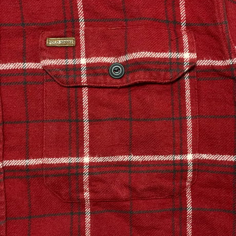 POLO SPORT RALPHLAUREN　"RED CHECK" FLANNEL SHIRT