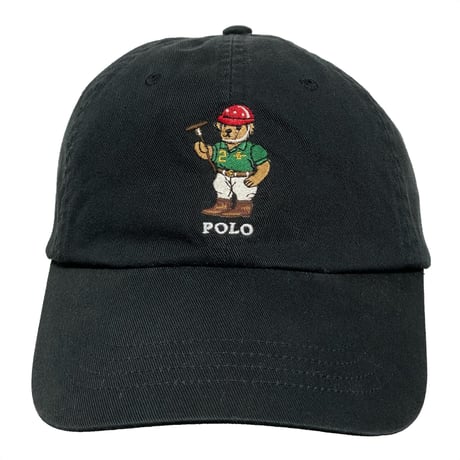 POLO RALPHLAUREN　"POLO BEAR" 6-PANEL CAP (BLACK)