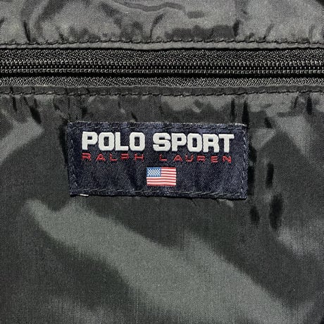 POLO SPORT RALPHLAUREN　 "90s VINTAGE" SPORT TOTEBAG (BLACK)