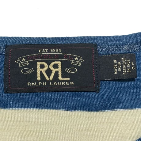 RRL RALPHLAUREN　"STRIPE" S/S POCKET TEE