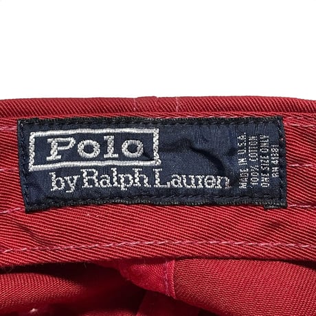 POLO RALPHLAUREN　"MADE IN USA/SCRIPT LOGO" CLASSIC BASEBALL CAP