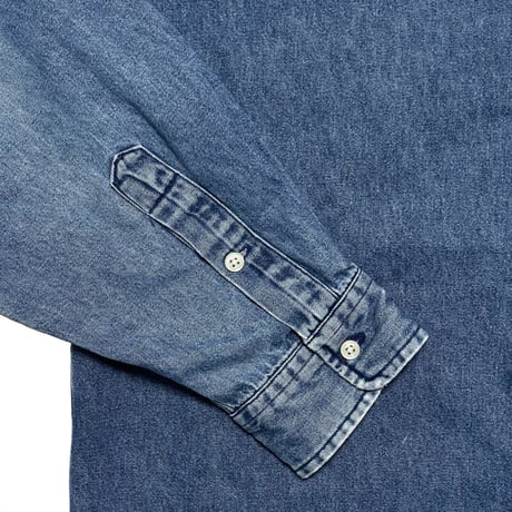 POLO SPORT RALPHLAUREN　 "LOGO EMBROIDERY"  DENIM SHIRT