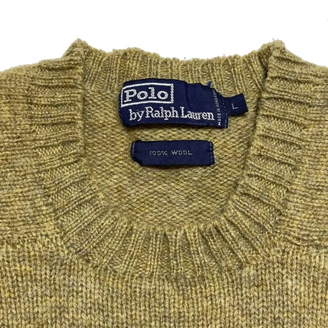 POLO RALPHLAUREN　"WOOL 100%" SWEATER
