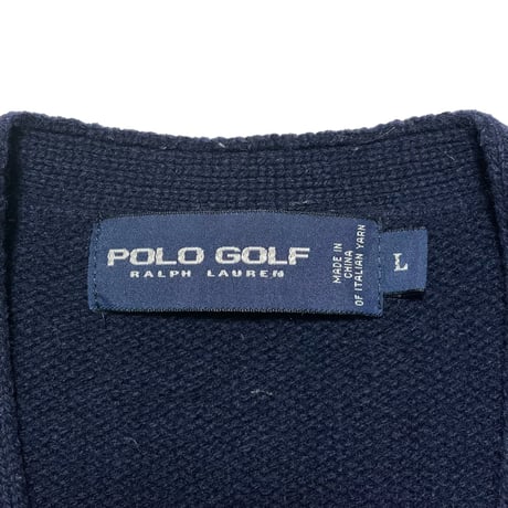 POLO GOLF RALPHLAUREN　"SHIELD LOGO" CARDIGAN