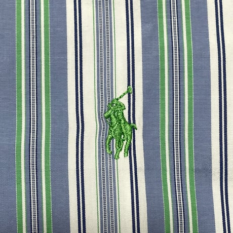 RALPHLAUREN　 "STRIPES" BUTTON DOWN SHIRT