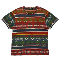 RRL RALPHLAUREN　"INDIAN PATTERN" S/S POCKET TEE (RED)