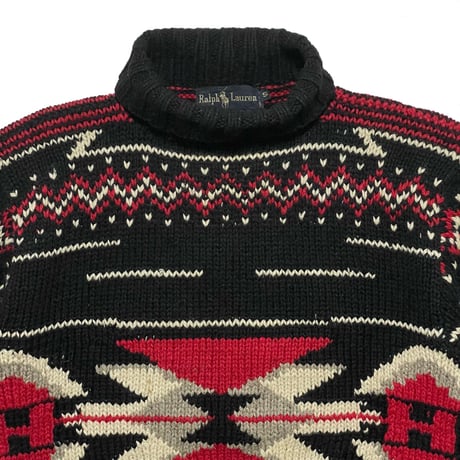 RALPHLAURE　"NORDIC" TURTLENECK SWEATER