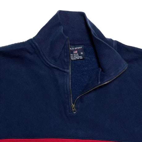 POLO SPORT RALPHLAUREN　"HARF-ZIP" RUGBY SHIRT