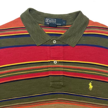POLO RALPHLAUREN　"STRIPE" POLO SHIRT