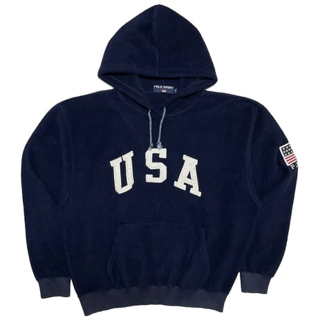 POLO SPORT RALPHLAUREN　 "USA"FLEECE HOODIE (M)