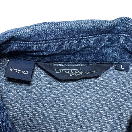 POLO RALPHLAUREN　"MADE IN USA" DENIM SWING TOP