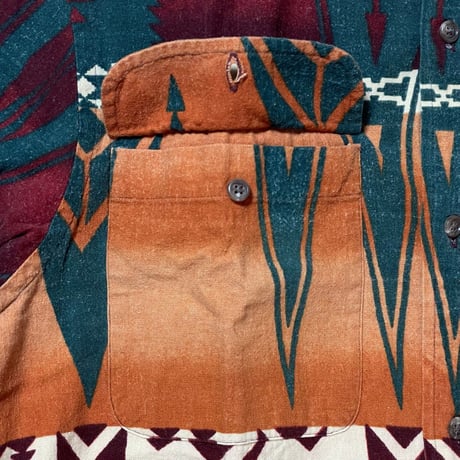 RALPHLAUREN　"NATIVE PATTERN" DOUBLE POCKET SHIRT