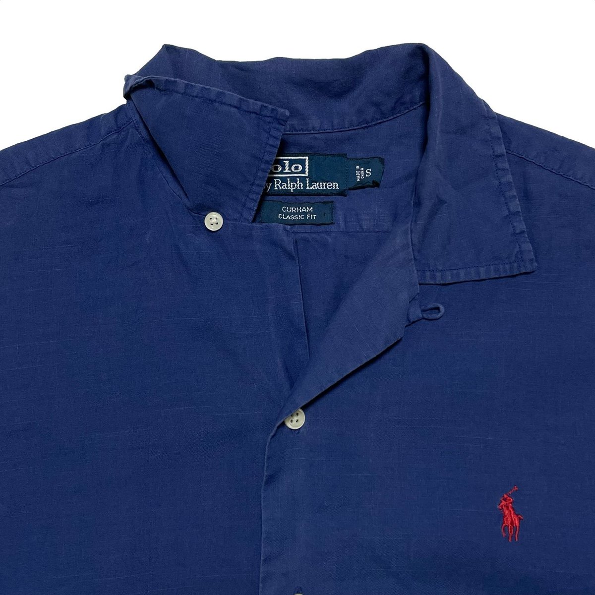 パ*2様 M ポロラルフローレン CURHAM リネン コットン ブルー CAL パ*2様 M ポロラルフローレン CURHAM リネン コットン ブルー