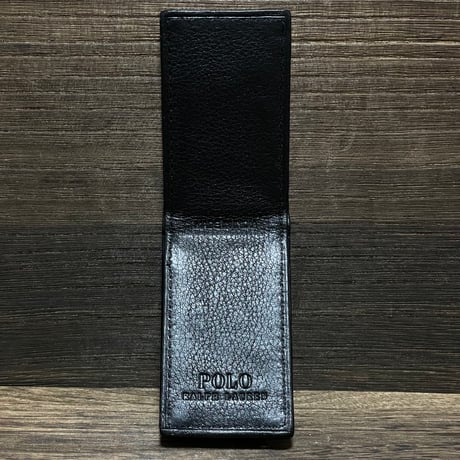 POLO RALPHLAUREN　LEATHER MONEY CLIP