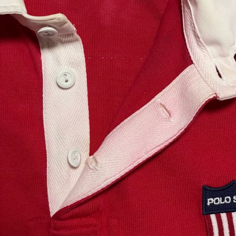 POLO RALPHLAUREN　"POLO SPORT EMBLEM" RUGBY SHIRT (M)