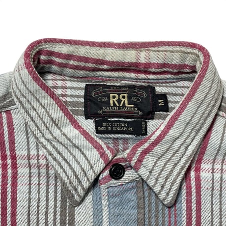 RRL RALPHLAUREN　HEAVY FLANNEL SHIRT (三つ星タグ)