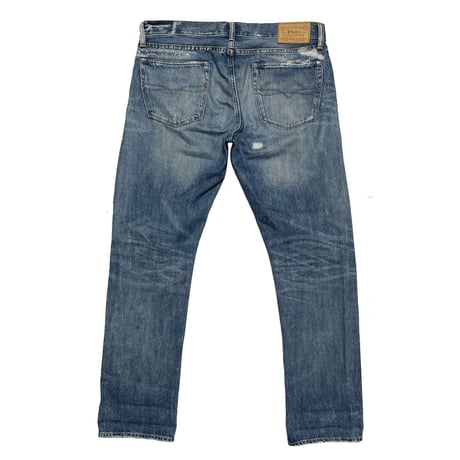 POLO RALPHLAUREN　"THE VARICK SLIM STRAIGHT" DENIM PANTS