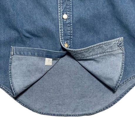 POLO COUNTRY RALPHLAUREN　"METAL BUTTON" DENIM SHIRT (M)