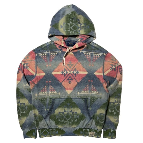 POLO RALPHLAUREN　 "NATIVE" FLEECE HOODIE (M)