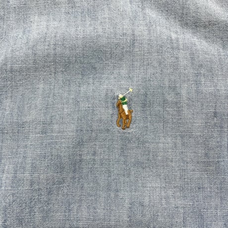 POLO RALPHLAUREN　"COTTON CHAMBRAY SHIRT" S/S SHIRT
