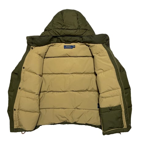 POLO RALPHLAUREN　"DETACHABLE HOOD" DOWN JACKET