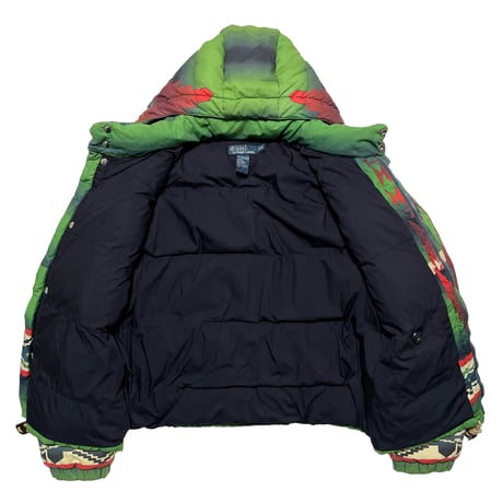 POLO RALPHLAUREN　 "NATIVE PATTERN" DOWN JACKET(M)