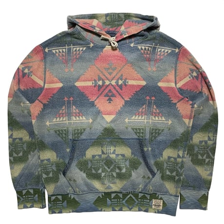 POLO RALPHLAUREN　 "NATIVE" FLEECE HOODIE (L)