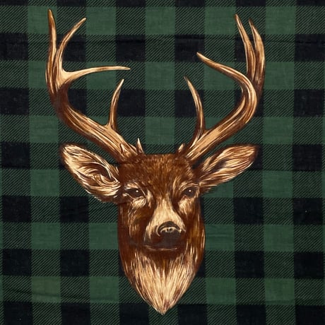 POLO RALPHLAUREN　"DEER" COTTON SCARF