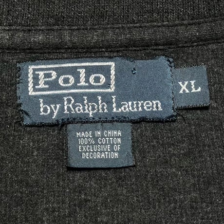 POLO RALPHLAUREN　 "HARF-ZIP" SWEAT SHIRT (GREY)