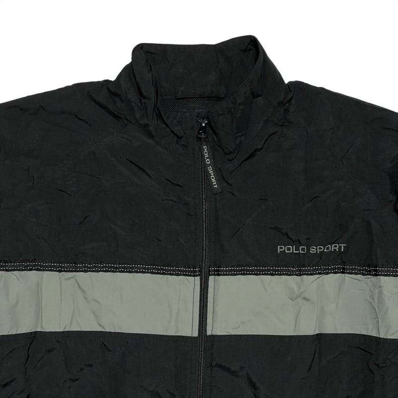 POLO SPORT ラルフローレン ビッグロゴ切替ナイロンJK S 紺白 POLO SPORT ラルフローレン ビッグロゴ切替ナイロンJK S 紺白