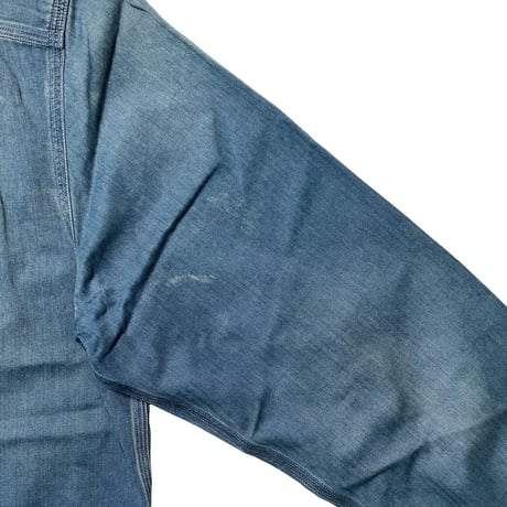RRL RALPHLAUREN　"NATIONAL 1947 TIME TRIALS" INDIGO WORK SHIRT