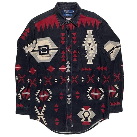 POLO RALPHLAUREN　"80s vintage" FLANNEL SHIRT.アメリカ製