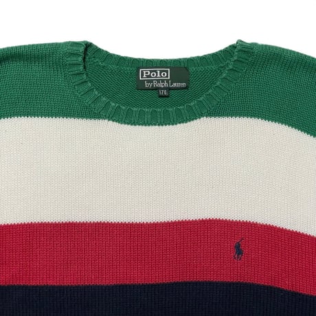 POLO RALPHLAUREN　"STRIPE" SWEATER
