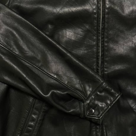 POLO RALPHLAUREN　"BLACK WATCH LINING" LAMB LEATHER JACKET