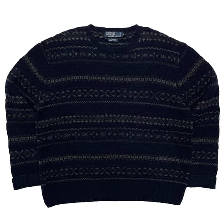 POLO RALPHLAUREN　"FAIR ISLE PATTERN" SWEATER