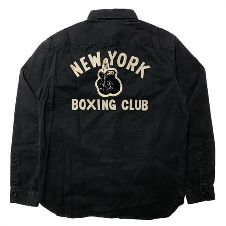 POLO RALPHLAUREN　 "NEW YORK BOXING CLUB" WORK SHIRT (1st-M)