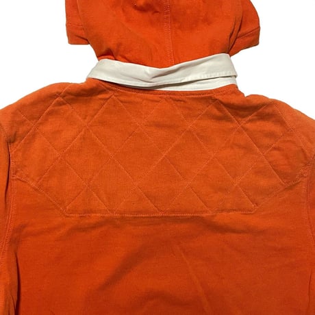 POLO RALPHLAUREN　"PATCH" HOODIE CUSTOM RUGBY SHIRT