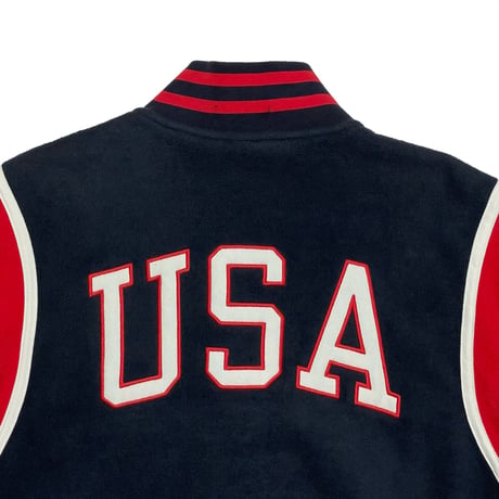 POLO RALPHLAUREN　"P-WING" FLEECE STADIUM JACKET