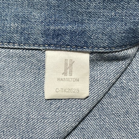 POLO COUNTRY RALPHLAUREN　"METAL BUTTON" DENIM SHIRT (M)