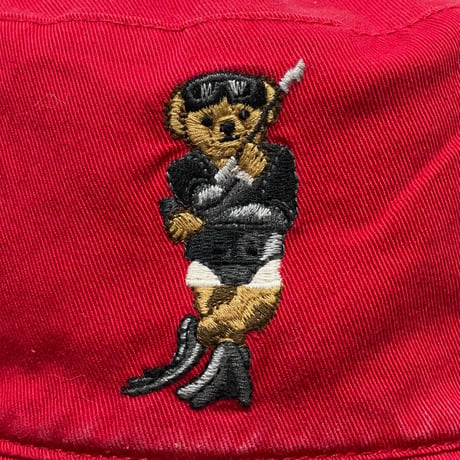 POLO RALPHLAUREN　"POLO BEAR DOT" REVERSIBLE BUCKET HAT