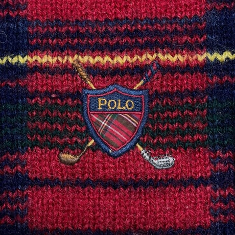 POLO RALPHLAUREN　"SHIELD LOGO" SWEATER