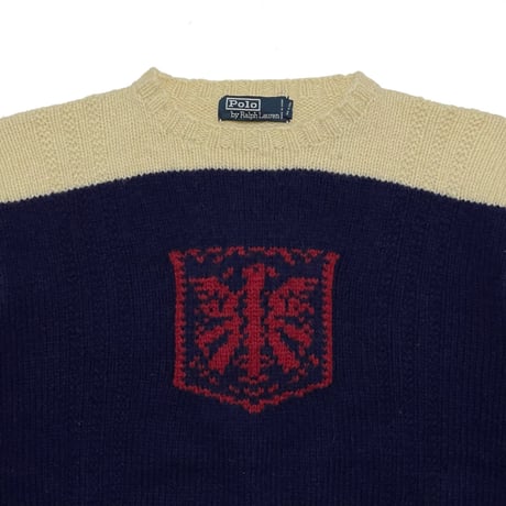 POLO RALPHLAUREN　"90S VINTAGE" HAND KNIT SWEATER